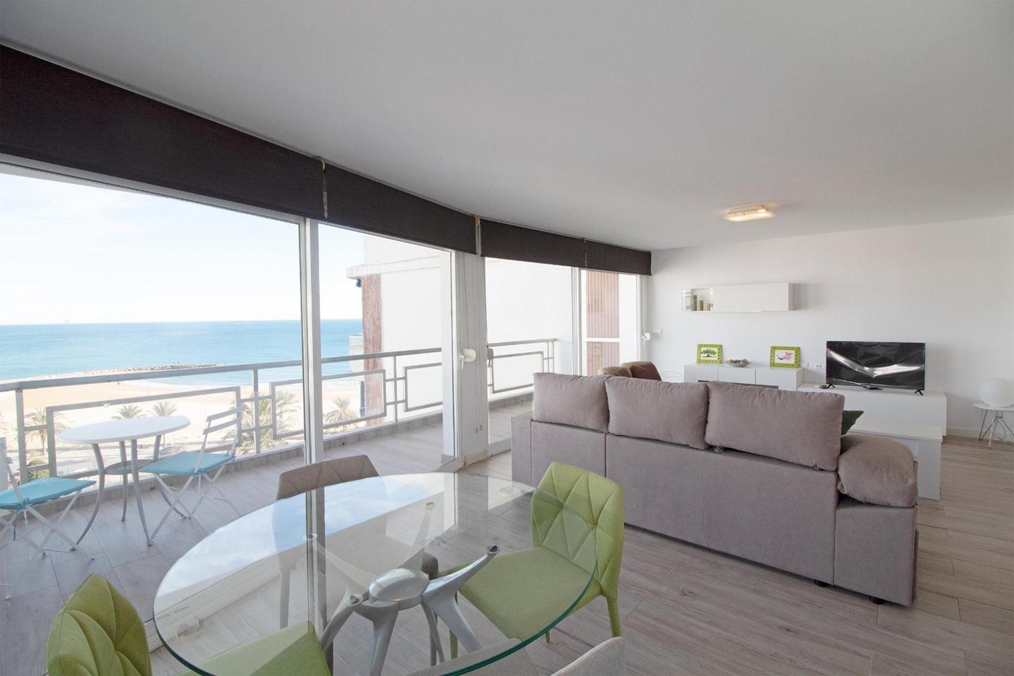 Global Properties, Apartamento Con Terraza E Increibles Vistas Al Mar Sagunto Exterior foto