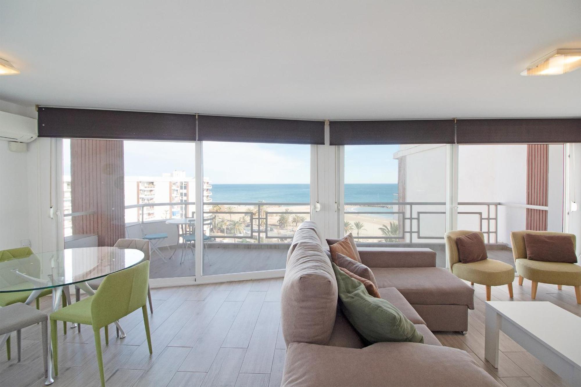 Global Properties, Apartamento Con Terraza E Increibles Vistas Al Mar Sagunto Exterior foto